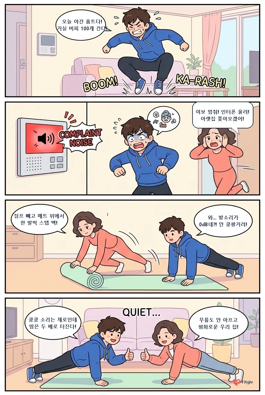 거실에서 쿵쿵 뛰다 아랫집 벨소리에 기겁한 남편의 사연